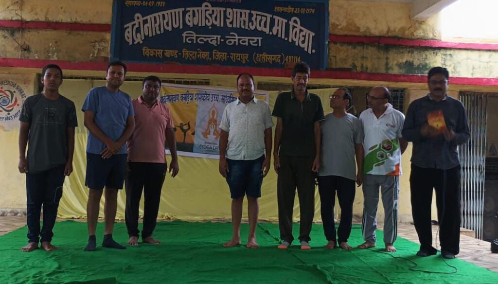 बद्री नारायण बगड़िया उच्चतर माध्यमिक विद्यालय नेवरा मे अंतर्राष्ट्रीय योग दिवस के अवसर पर योग का आयोजन Img 20250621 Wa00448614210775566825190 1024x584