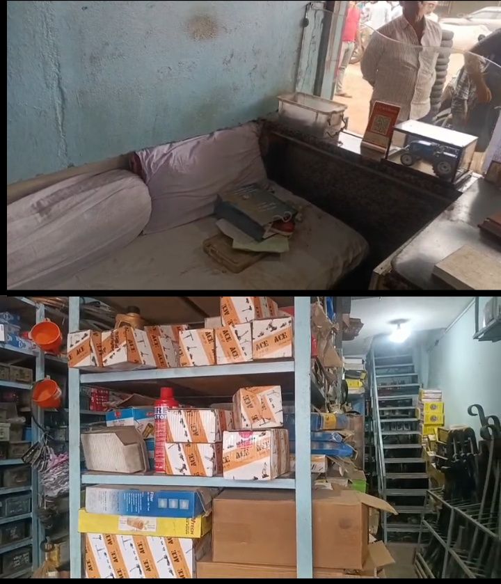 तिल्दा नेवरा के अन्नपूर्णा ऑटो पार्ट्स से तीस हजार नगद ले उड़े चोर Img 20250702 1502119198469550548834680