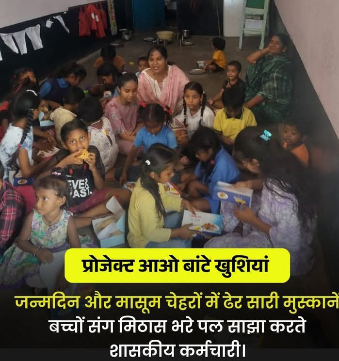 "प्रोजेक्ट आओ बांटे खुशियां" के तहत आबकारी उपनिरीक्षक ने मनाया जन्मदिन, आंगनबाड़ी के बच्चों संग साझा की खुशियां Image Editor Output Image 527827378 17579060547067799427564969058203