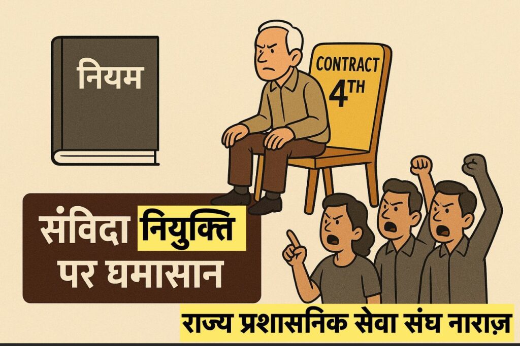 संविदा नियुक्तियों पर घमासान; चौथी बार रिटायर्ड अधिकारी की तैनाती से मचा बवाल, CASA ने उठाए सवाल Img 20250906 Wa00182432156477551315803 1024x683