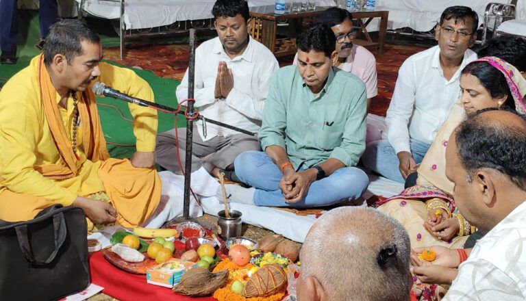 तिल्दा नेवरा में 33/11 केवी बिजली उपकेंद्र निर्माण का भूमि पूजन सम्पन्न, शहर और ग्रामीण क्षेत्रों में बिजली आपूर्ति होगी और अधिक सुदृढ़ Image Editor Output Image 262351597 17619138360916298711412405902101