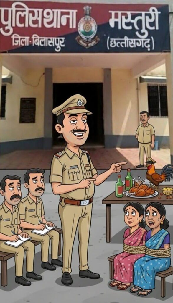 बिलासपुर का 'खाकी न्याय':जब रक्षक ही भक्षक बन जाए,तो न्याय की अपेक्षा किससे ,मस्तूरी से उठते सवाल-क्या पत्रकारिता अब अपराध बन चुकी है? Img 20251224 Wa00377767596019473153749 587x1024