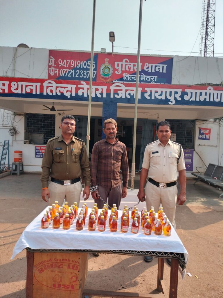 आपरेशन निश्चय के तहत तिल्दा पुलिस की बड़ी कार्रवाई: अवैध शराब, अवैध हथियार बरामद, 11 लोगों पर कार्रवाई Img 20260309 Wa00518110768604250824907 768x1024