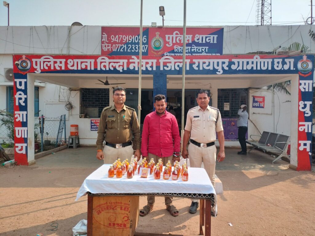 आपरेशन निश्चय के तहत तिल्दा पुलिस की बड़ी कार्रवाई: अवैध शराब, अवैध हथियार बरामद, 11 लोगों पर कार्रवाई Img 20260309 Wa00524837110246354597539 1024x768